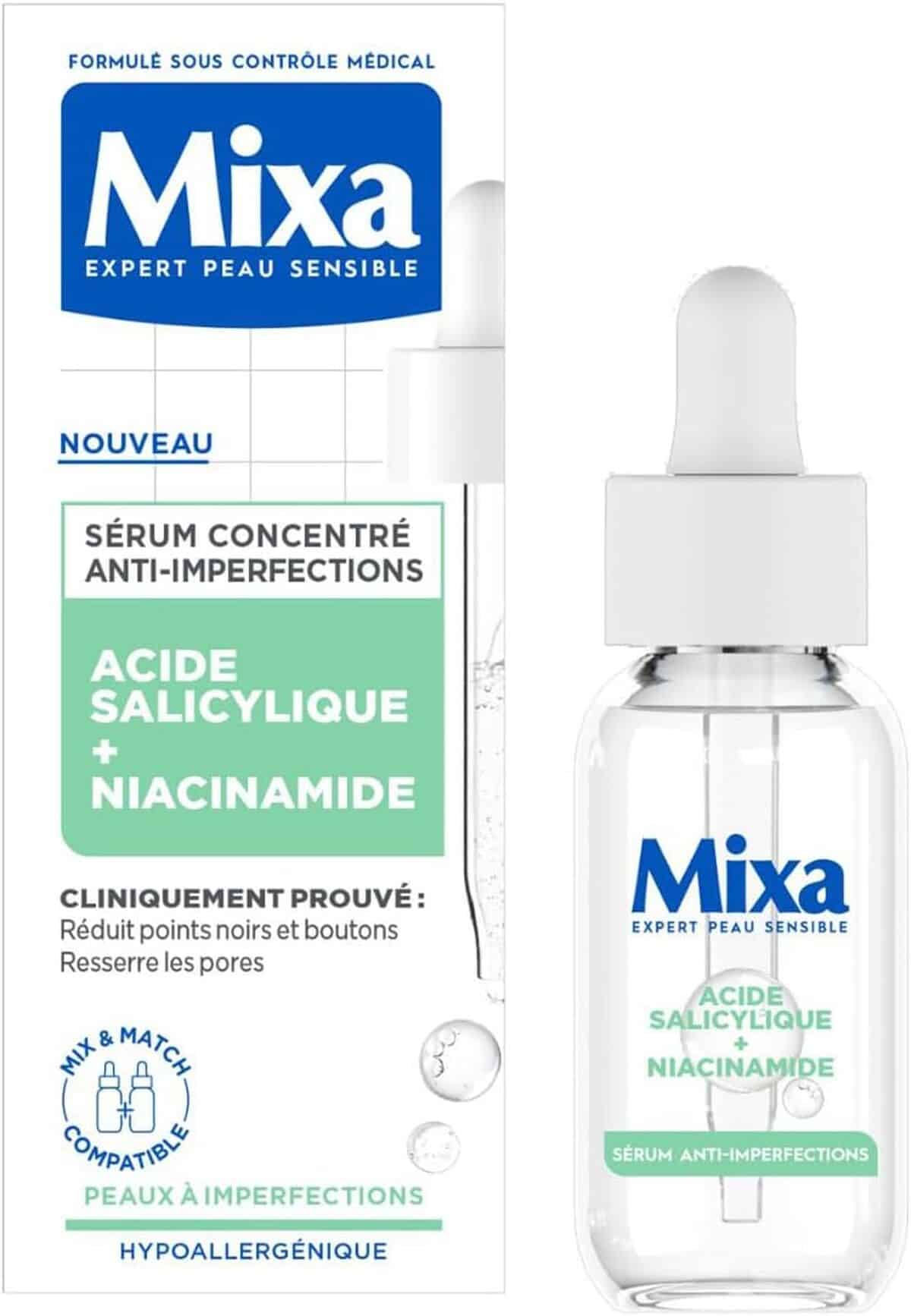 Test Mixa Sérum Anti-Imperfections: efficacité et Composition