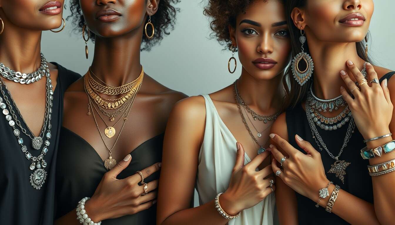 Les règles d'or du layering de bijoux