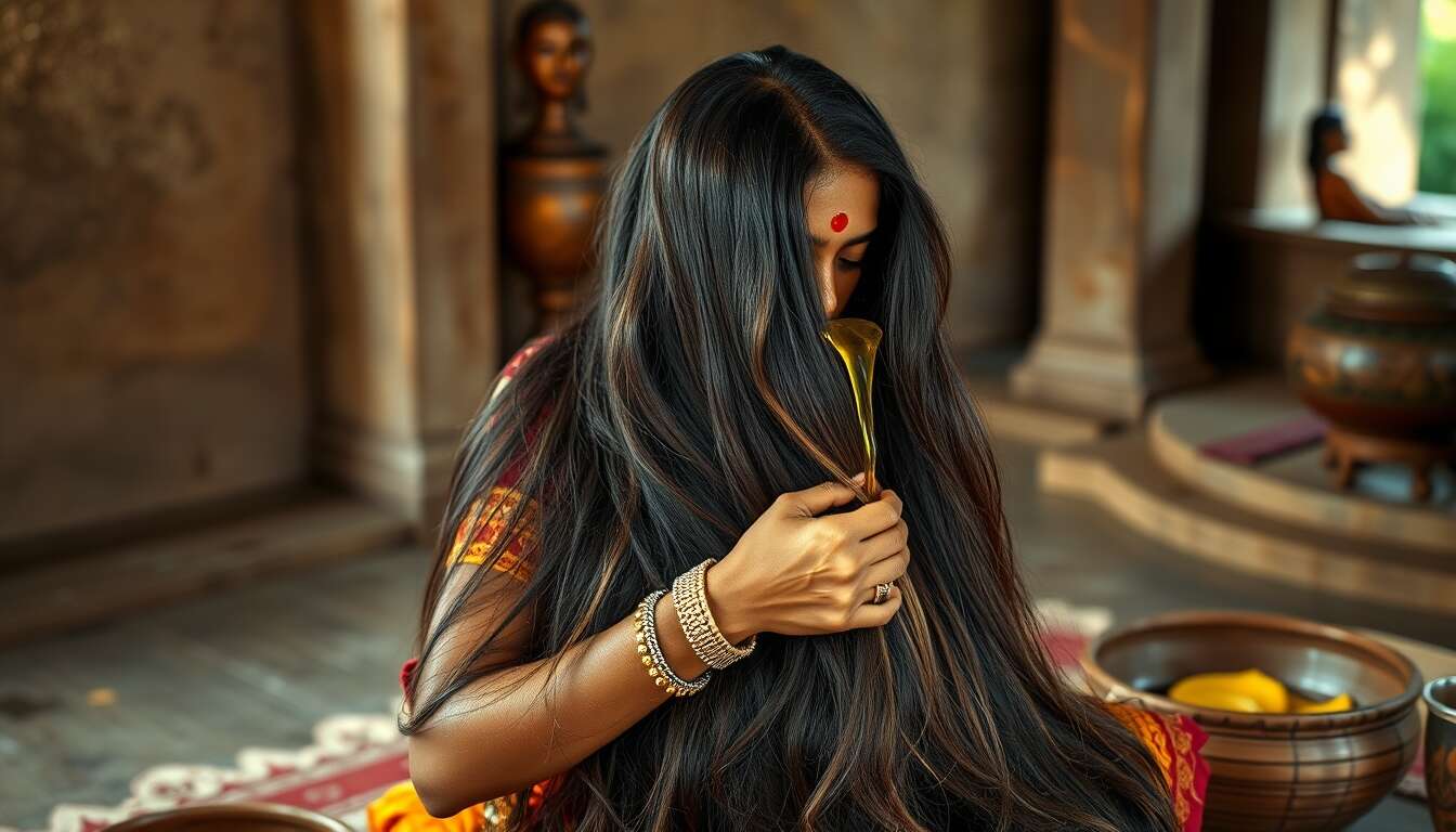 Découverte du hair oiling : un soin ancestral indien