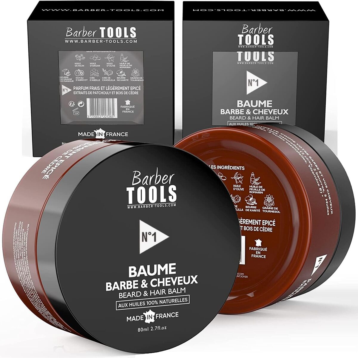 Baume Barbe & Cheveux N°1 : naturel et Made in France