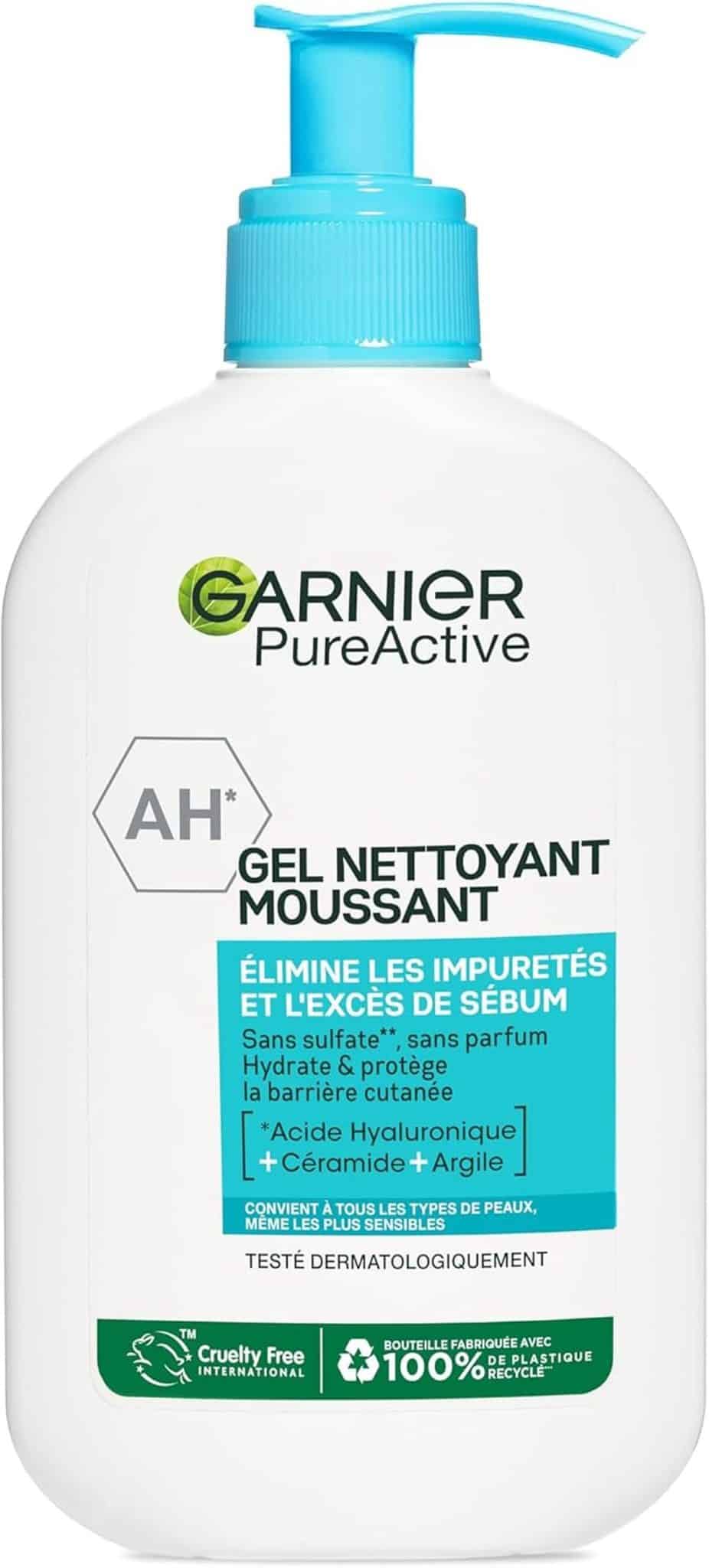 Gel Nettoyant Garnier Pure Active: efficacité et Douceur