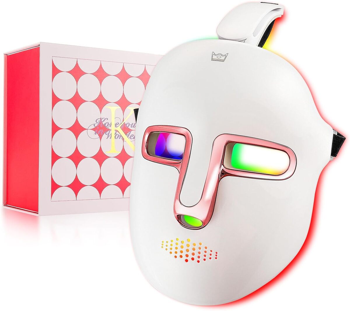 Masque luminothérapie DEL 7 couleurs : beauté et anti-âge