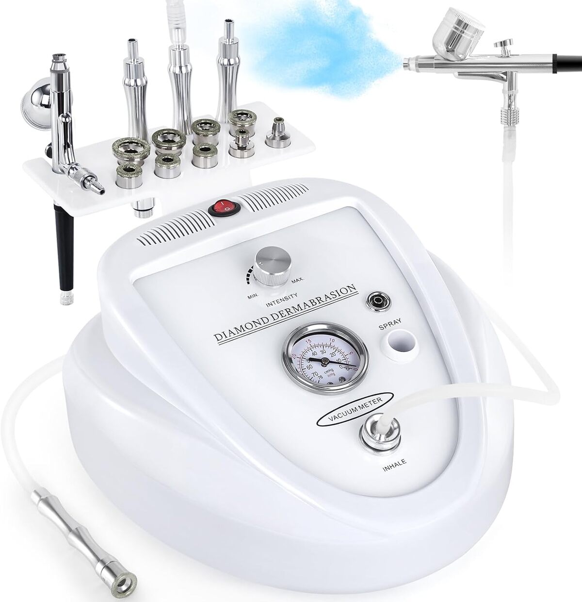 Microdermabrasion à domicile : test d'un appareil pro avec kit de pulvérisation