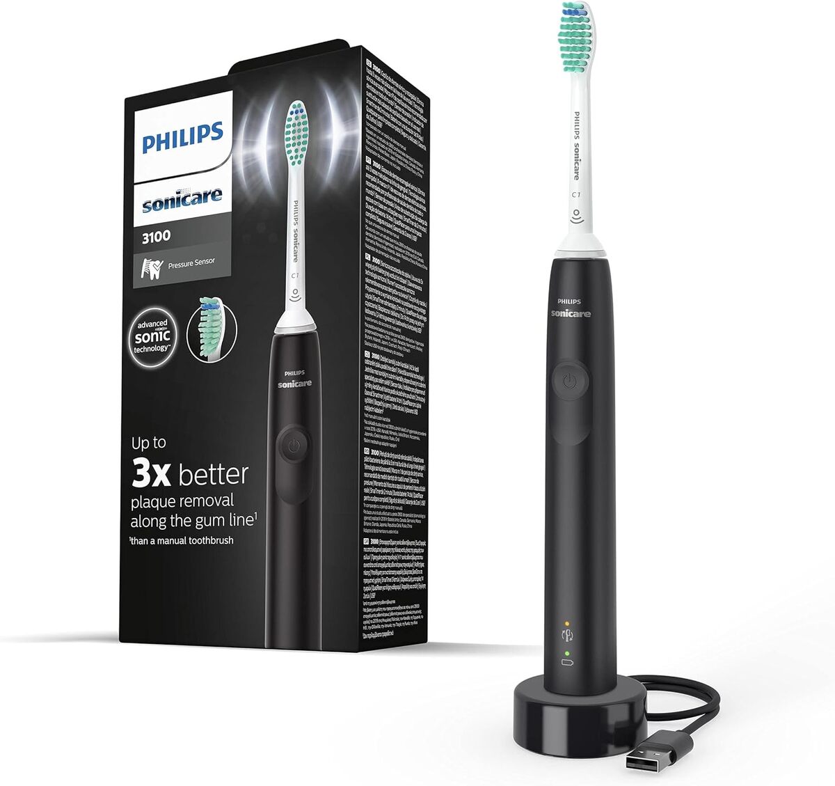 Philips Sonicare 3100 : notre Avis sur la Brosse Sonique Noir HX3671/14