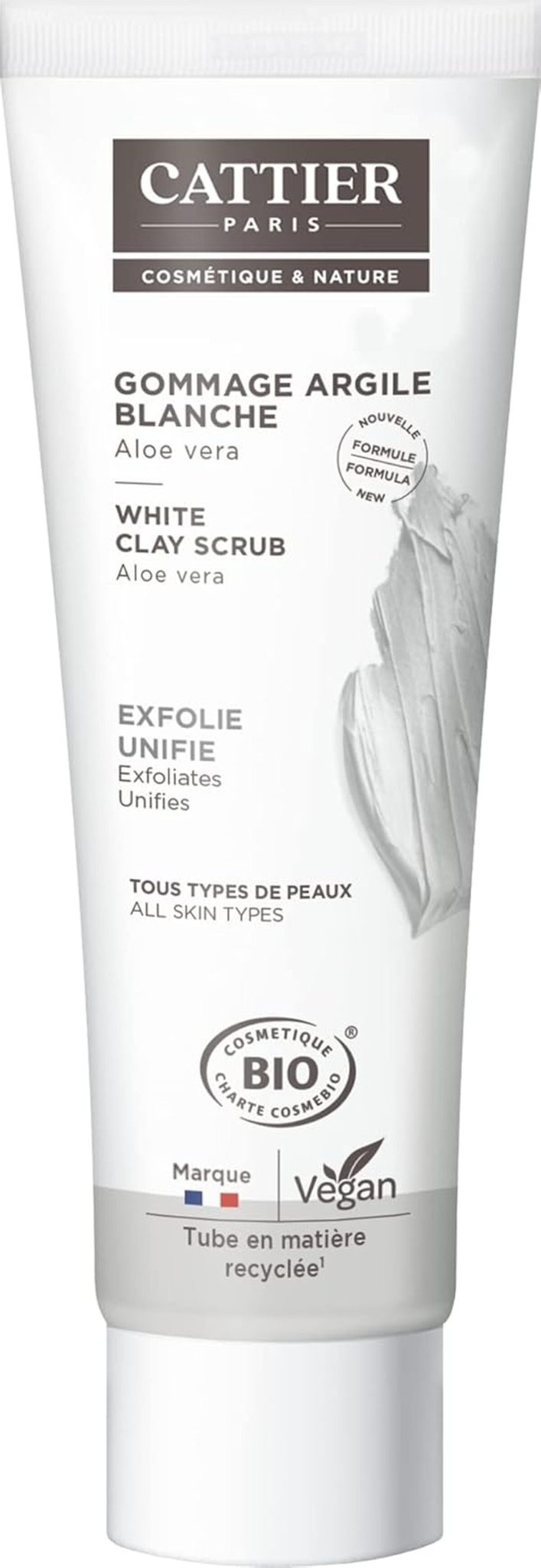 Test Bio : cATTIER Gommage Argile Blanche 100ml