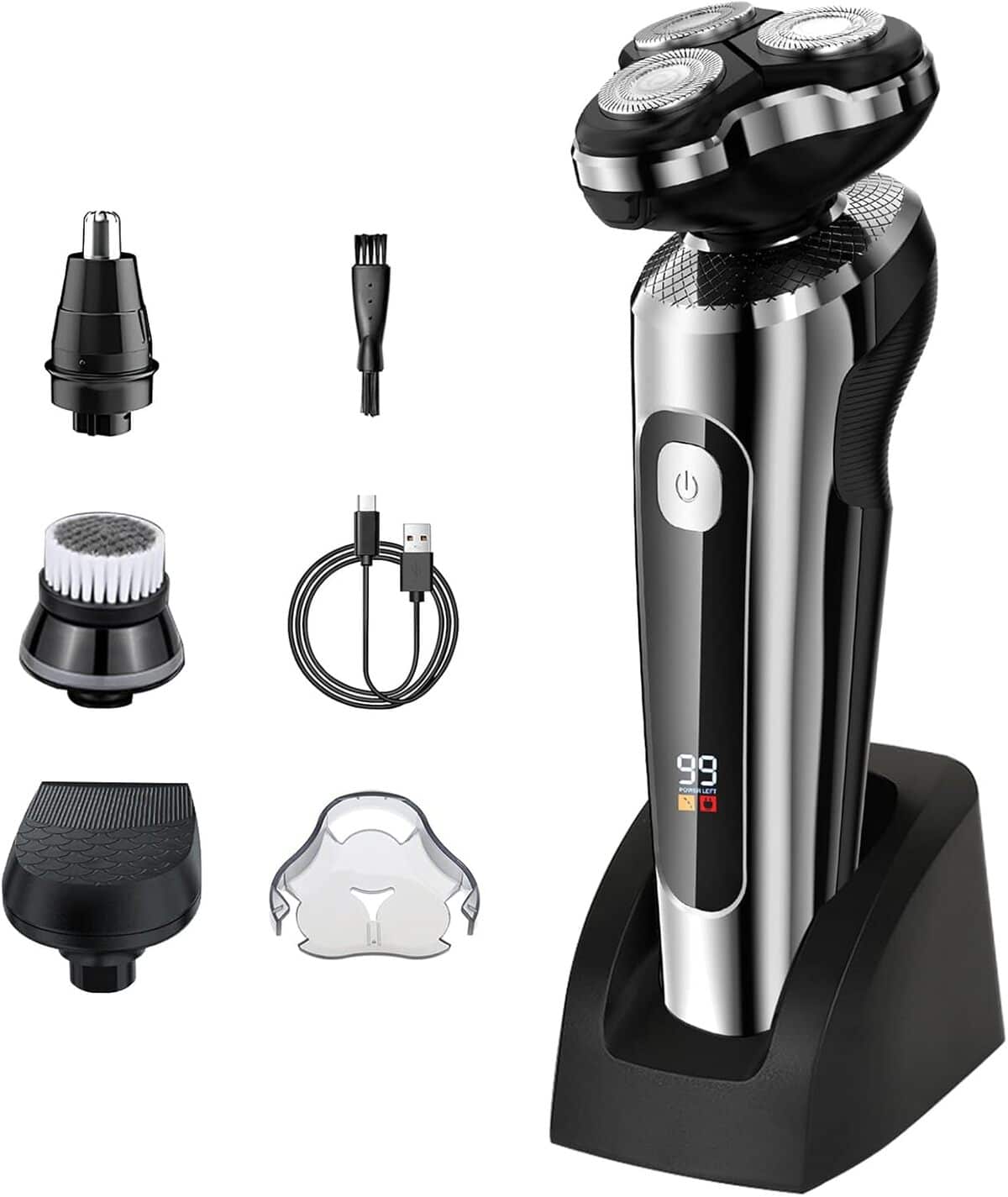 Test ETENTOUS 2024 : rasoir Électrique Homme 2 Vitesses avec Écran LCD