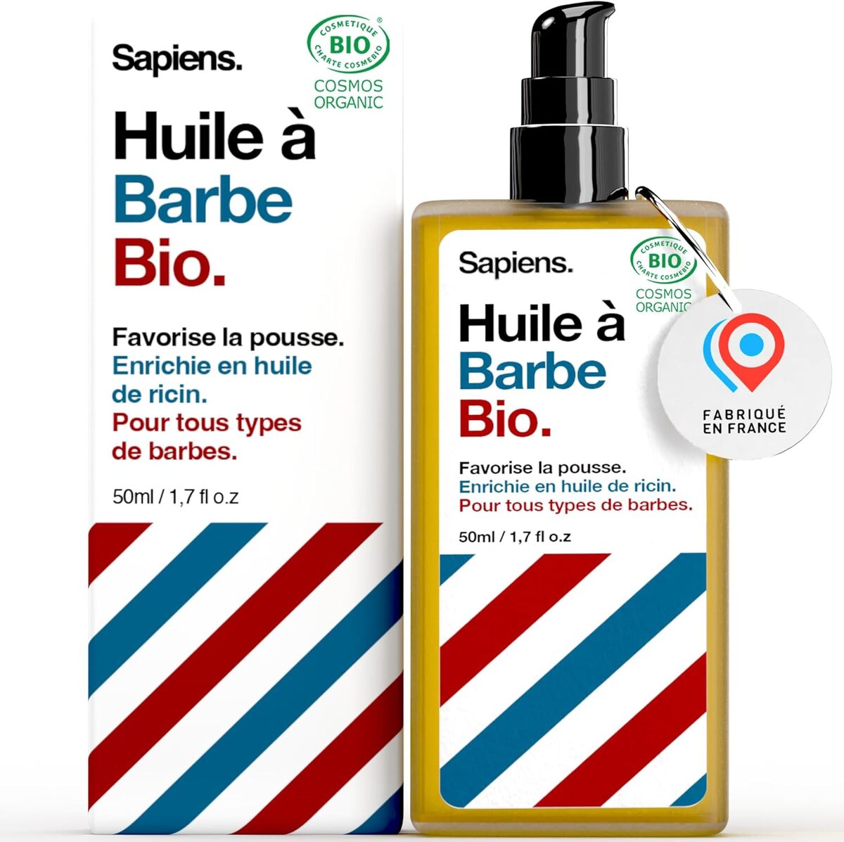 Test Huile Barbe Bio Sapiens: efficacité et Certification Cosmos Organic