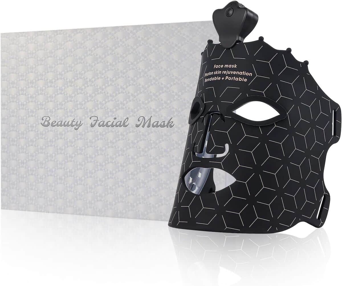 Test Masque LED visage : luminothérapie sans fil et 7 modes anti-acné