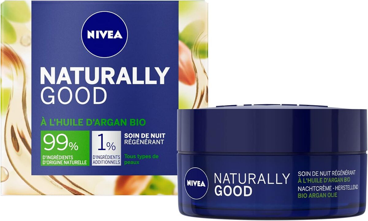 Test NIVEA Naturally Good : soin de nuit à l'huile d'Argan Bio
