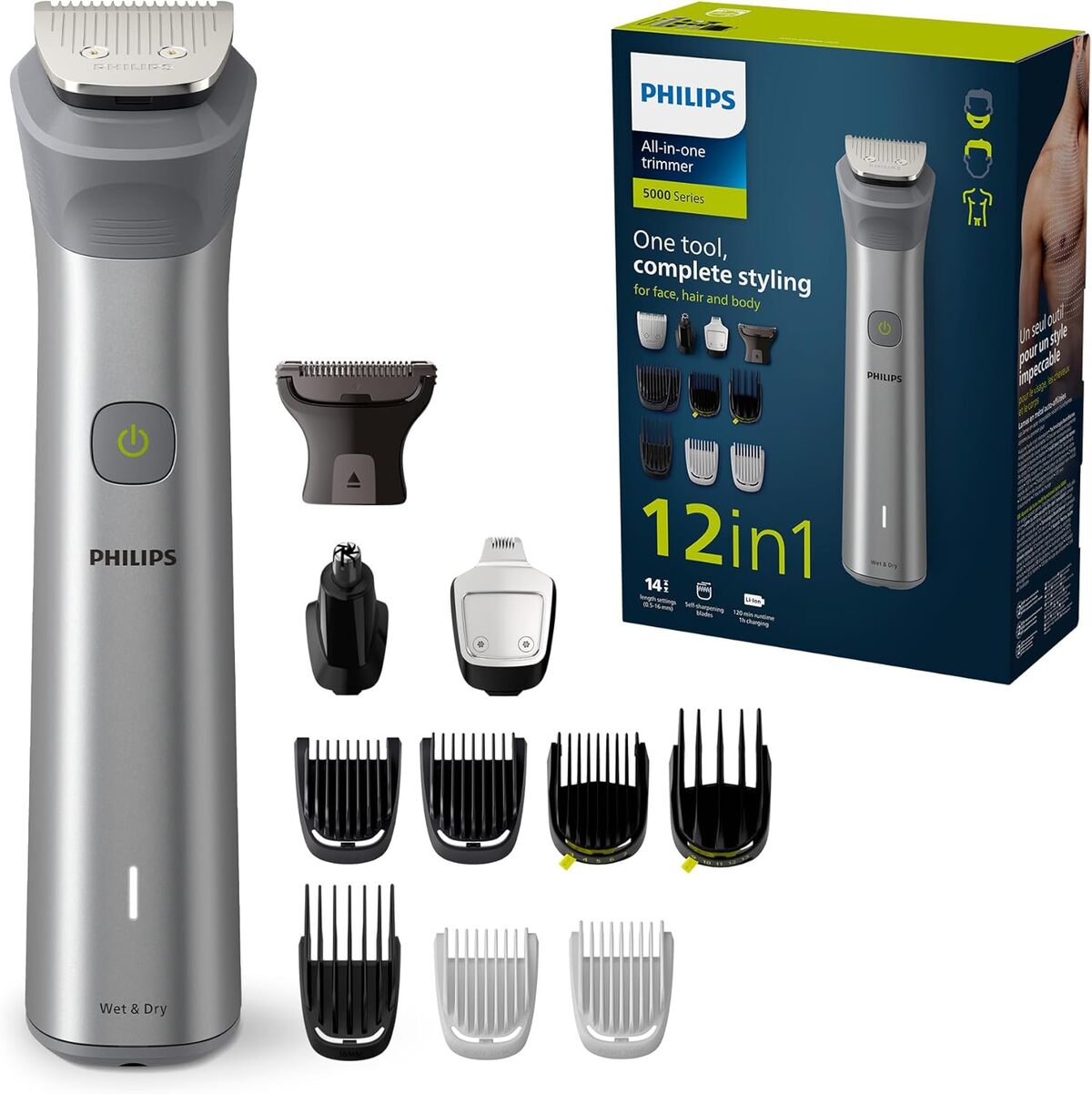 Test Philips Series 5000: tondeuse Multistyle 12 en 1, l'outil complet