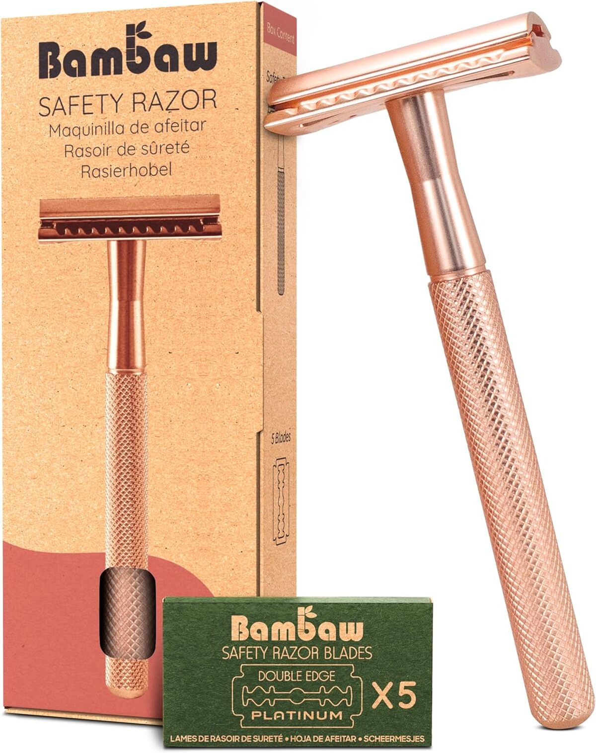 Test Rasoir Bambaw Femme : élégance et Écologie en Or Rose