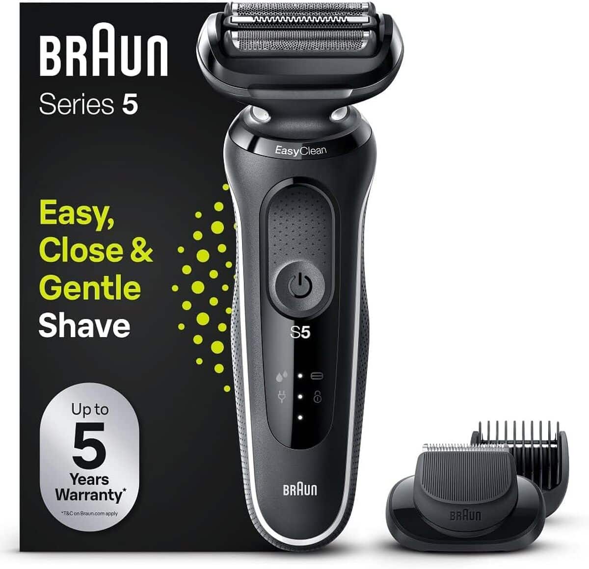 Test Rasoir Braun Series 5: électrique, easyClean & Wet&Dry