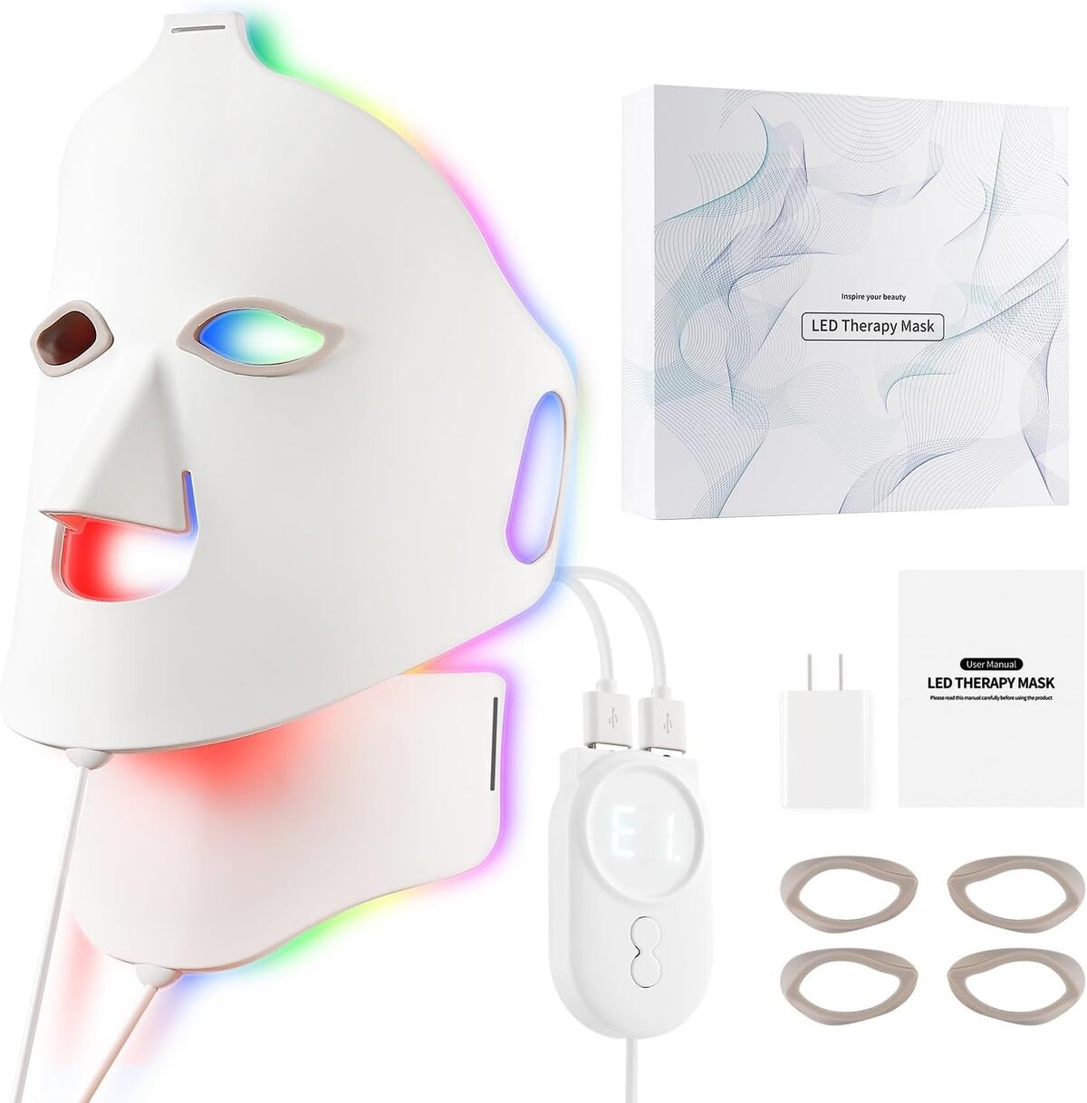 Test Masque LED de Luminothérapie : souplesse et Soins Anti-Âge