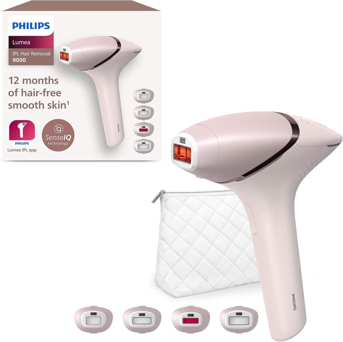 Test Philips Lumea série 9000 : l'épilateur à lumière pulsée SenseIQ en examen