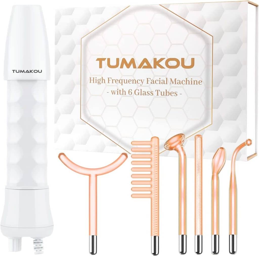 Test : tumakou appareil haute fréquence esthétique néon 6 en 1 - soins visage anti-rides et acné