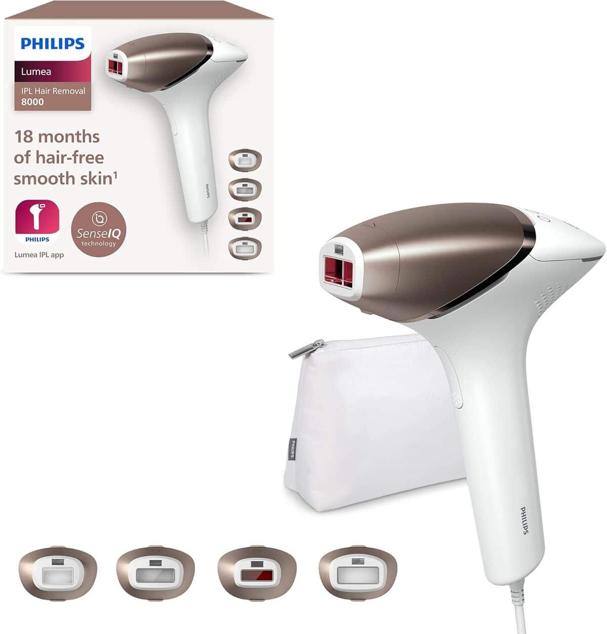 Test : philips Lumea série 8000, épilateur à lumière pulsée