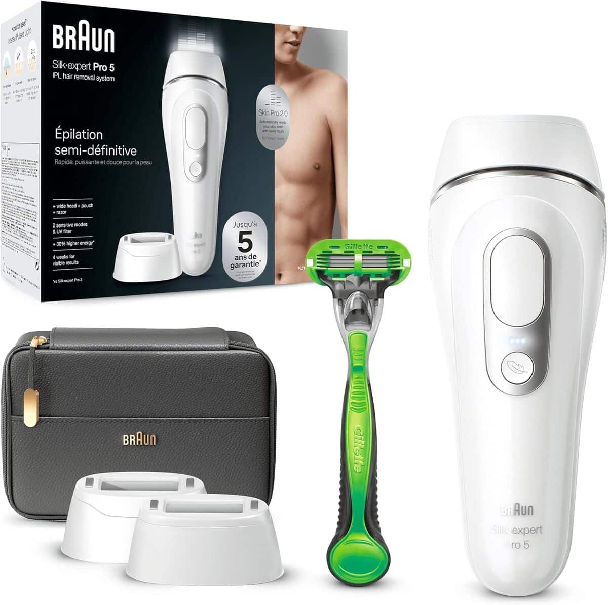 Test : braun Silk·expert Pro 5 PL5145, l'épilateur à lumière pulsée premium