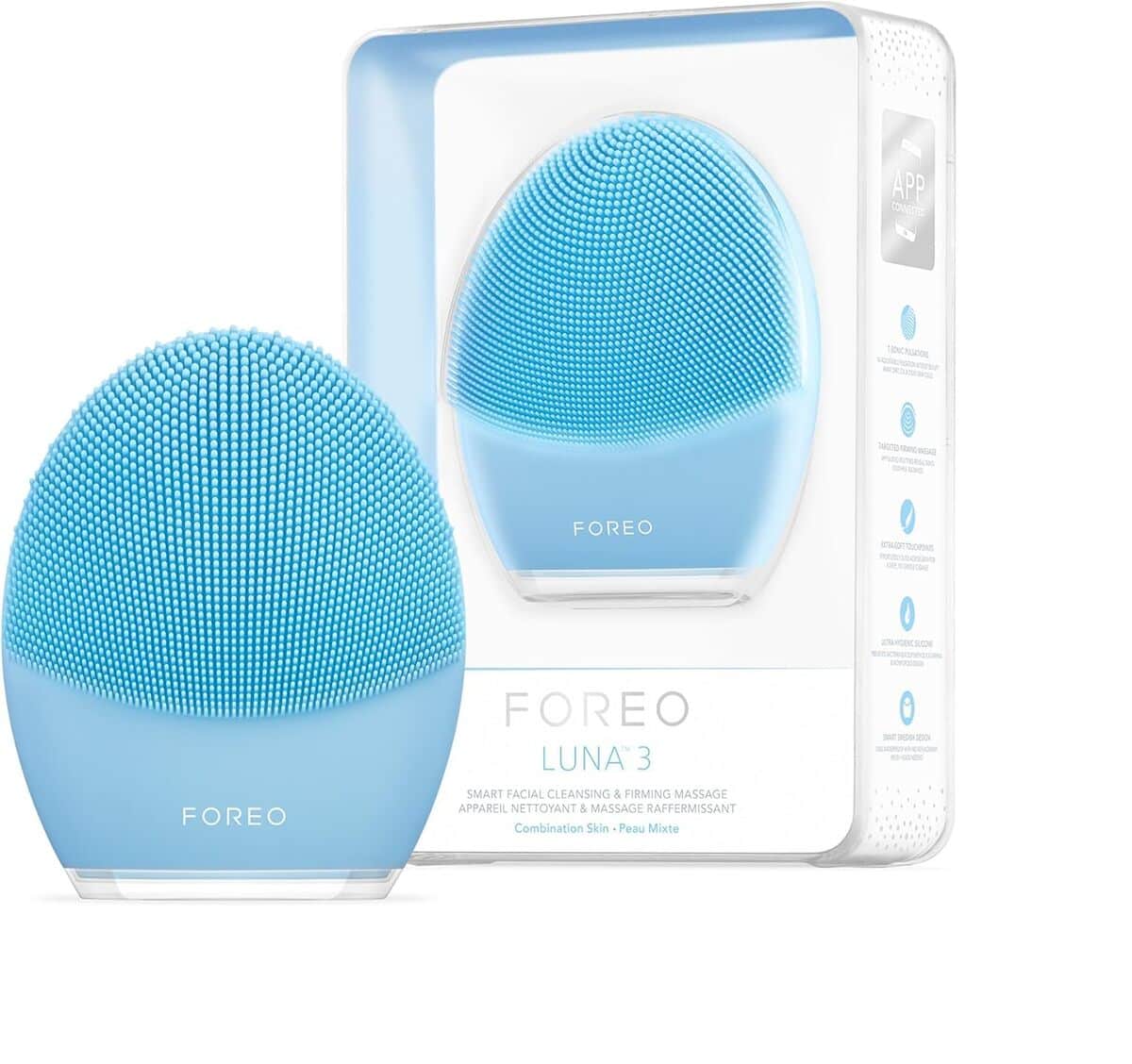 Test de la brosse nettoyante Foreo Luna 3 pour peau mixte