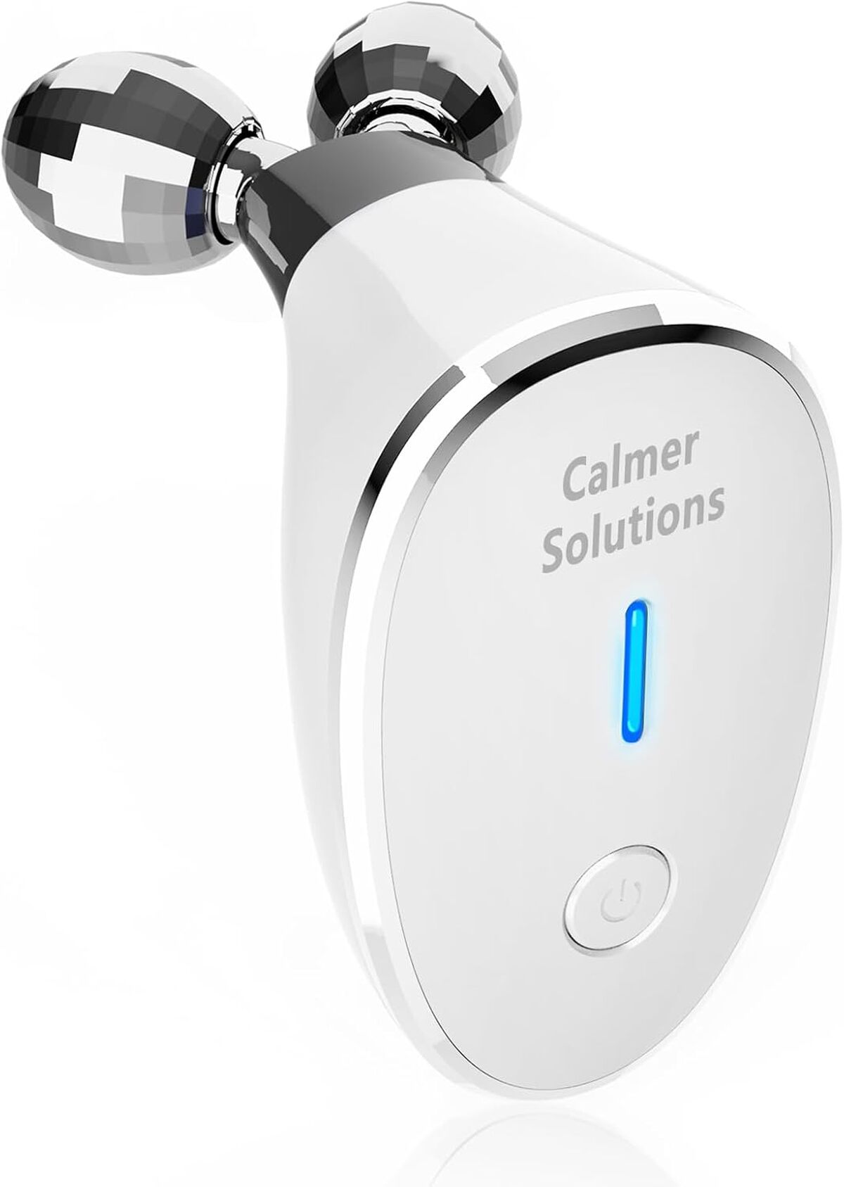 Test : appareil de massage facial à micro-courant blanc brillant