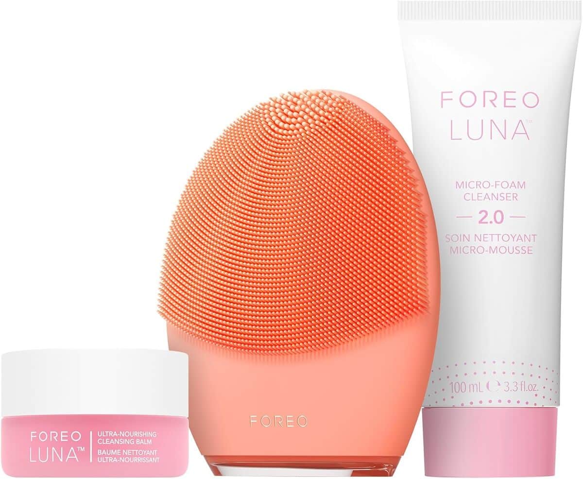 Test FOREO LUNA 4 : brosse visage nettoyante et accessoires