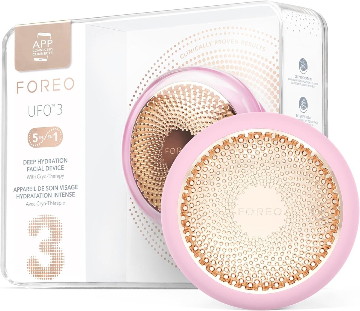 Test : uFO 3 masque hydratant visage Pearl Pink