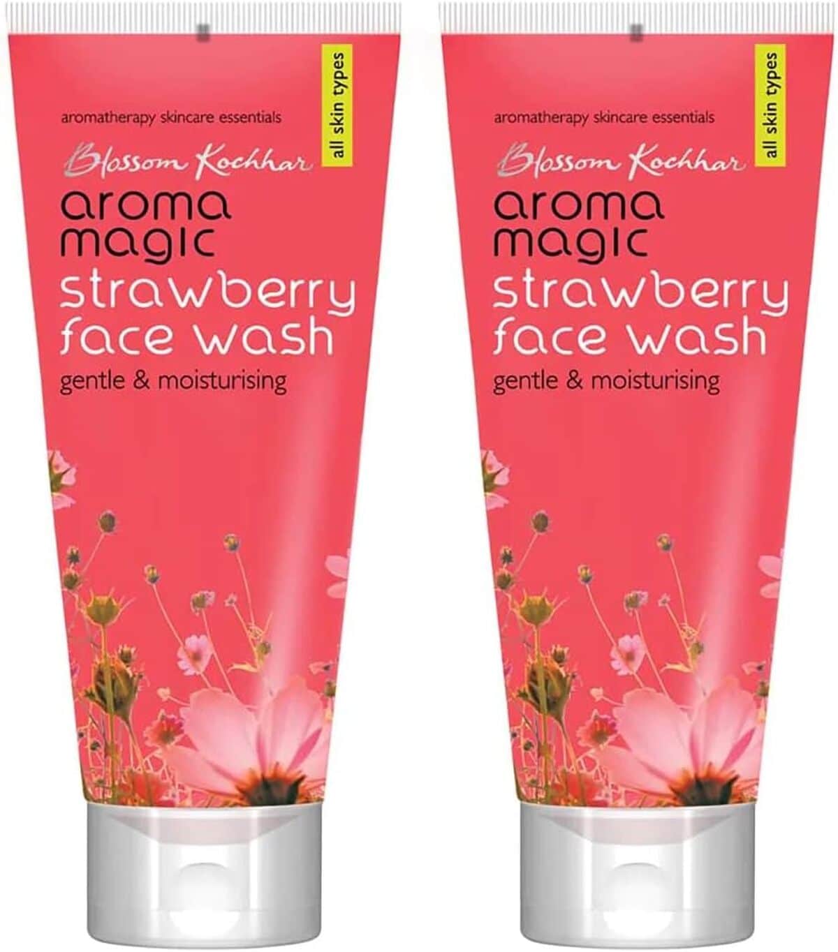 Test des nettoyants visage fraise Aroma Magic