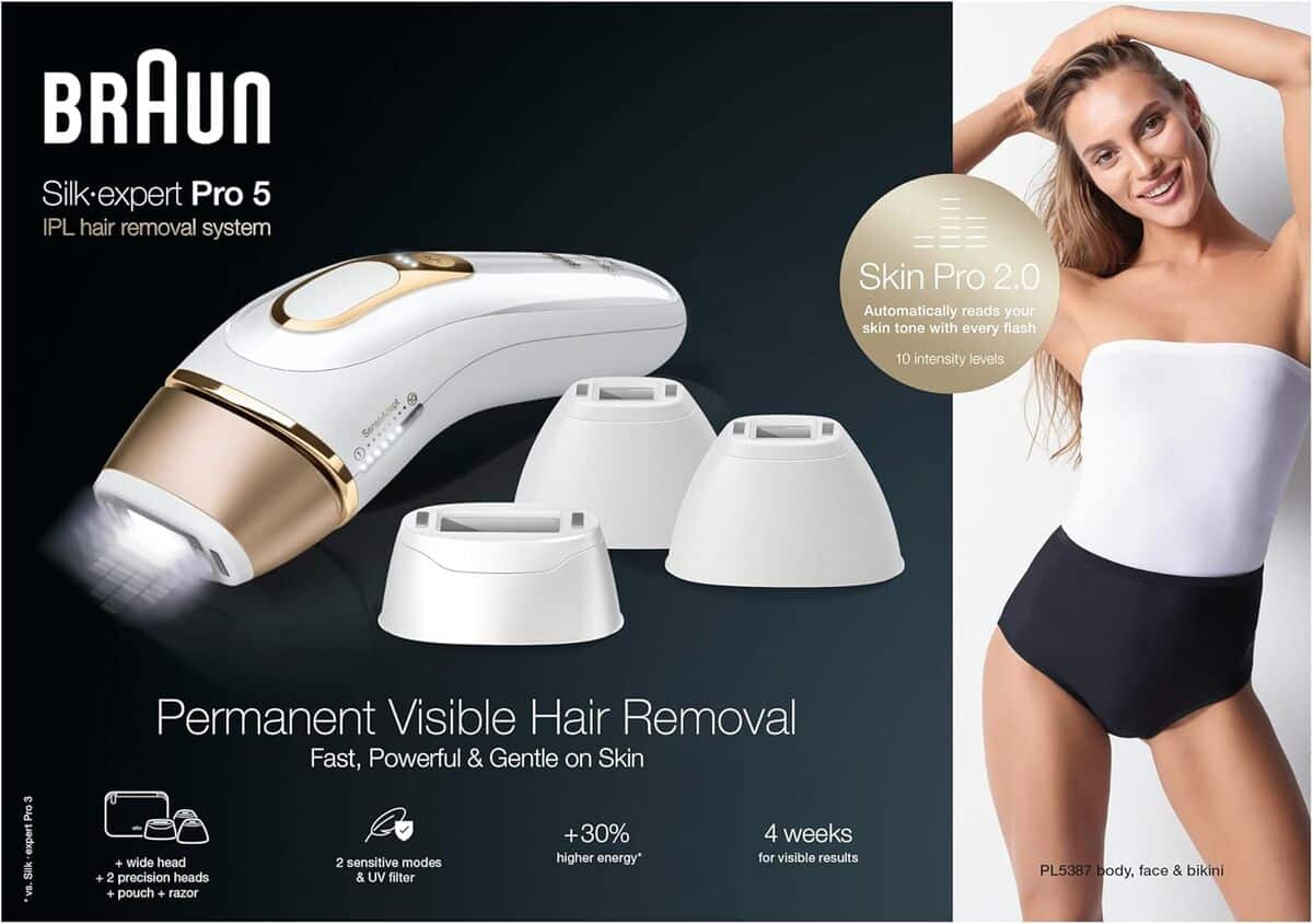 Test : braun IPL Silk-Expert Pro 5, épilation permanente