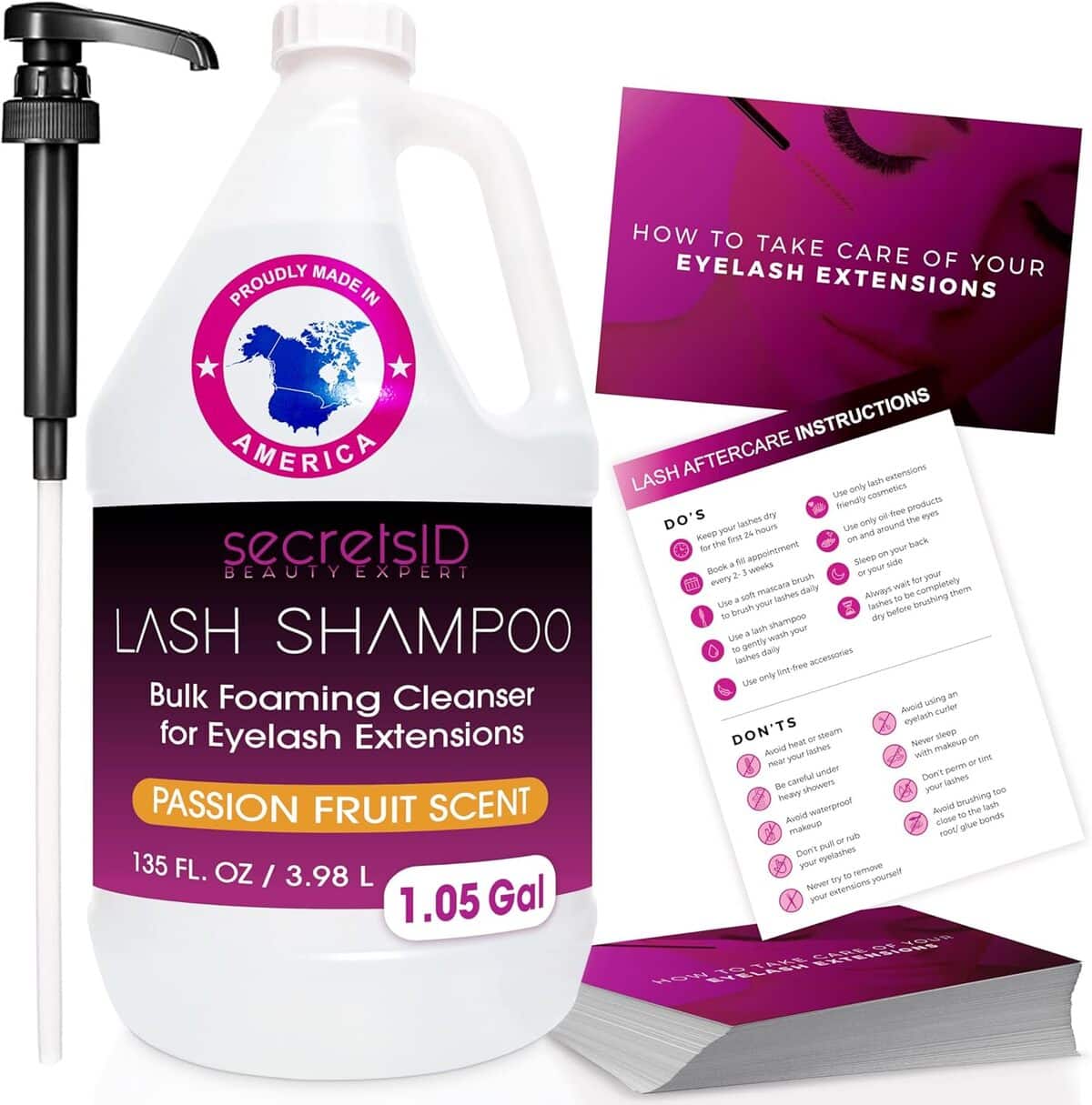 Test du shampooing Fruits de la passion pour extensions de cils