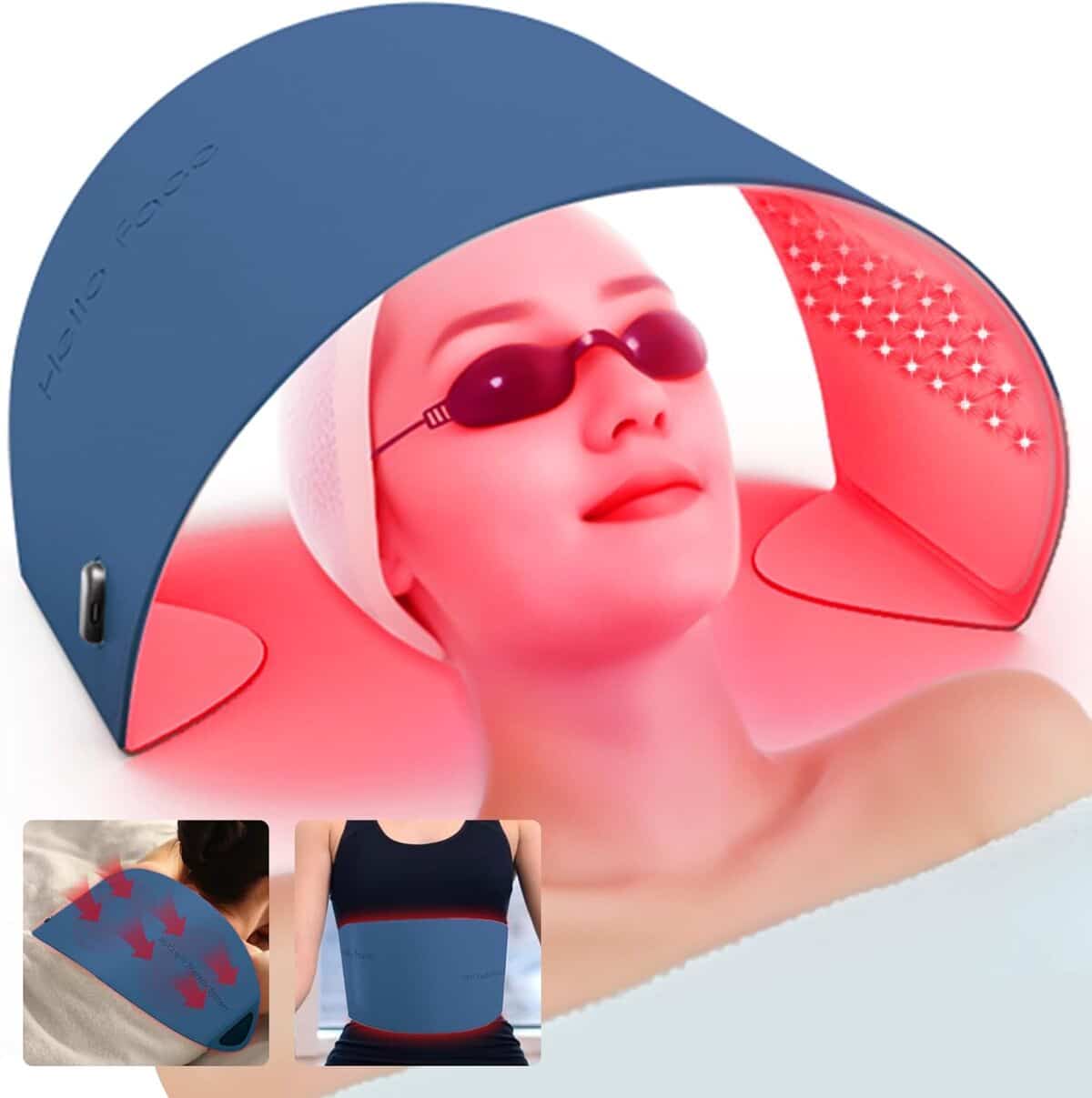 Test L6 Bleu : lumière rouge infrarouge multifonction pour le corps et le visage