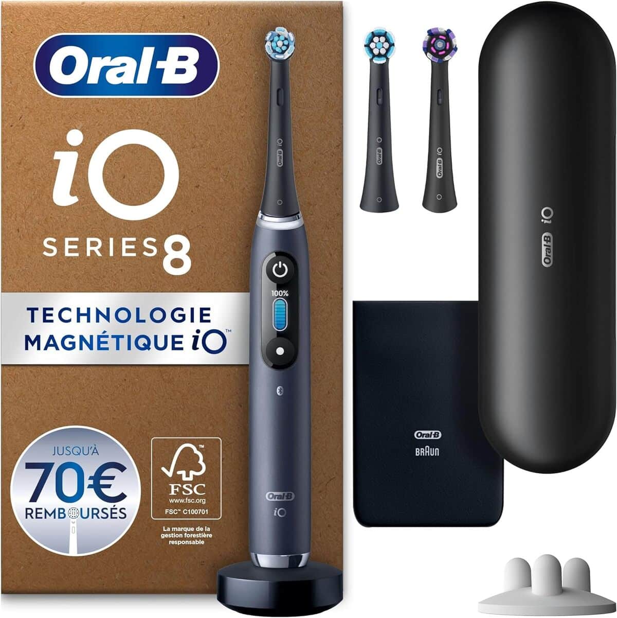 Test de la brosse à dents électrique Oral-B iO 8 : capteur de pression et confort des gencives