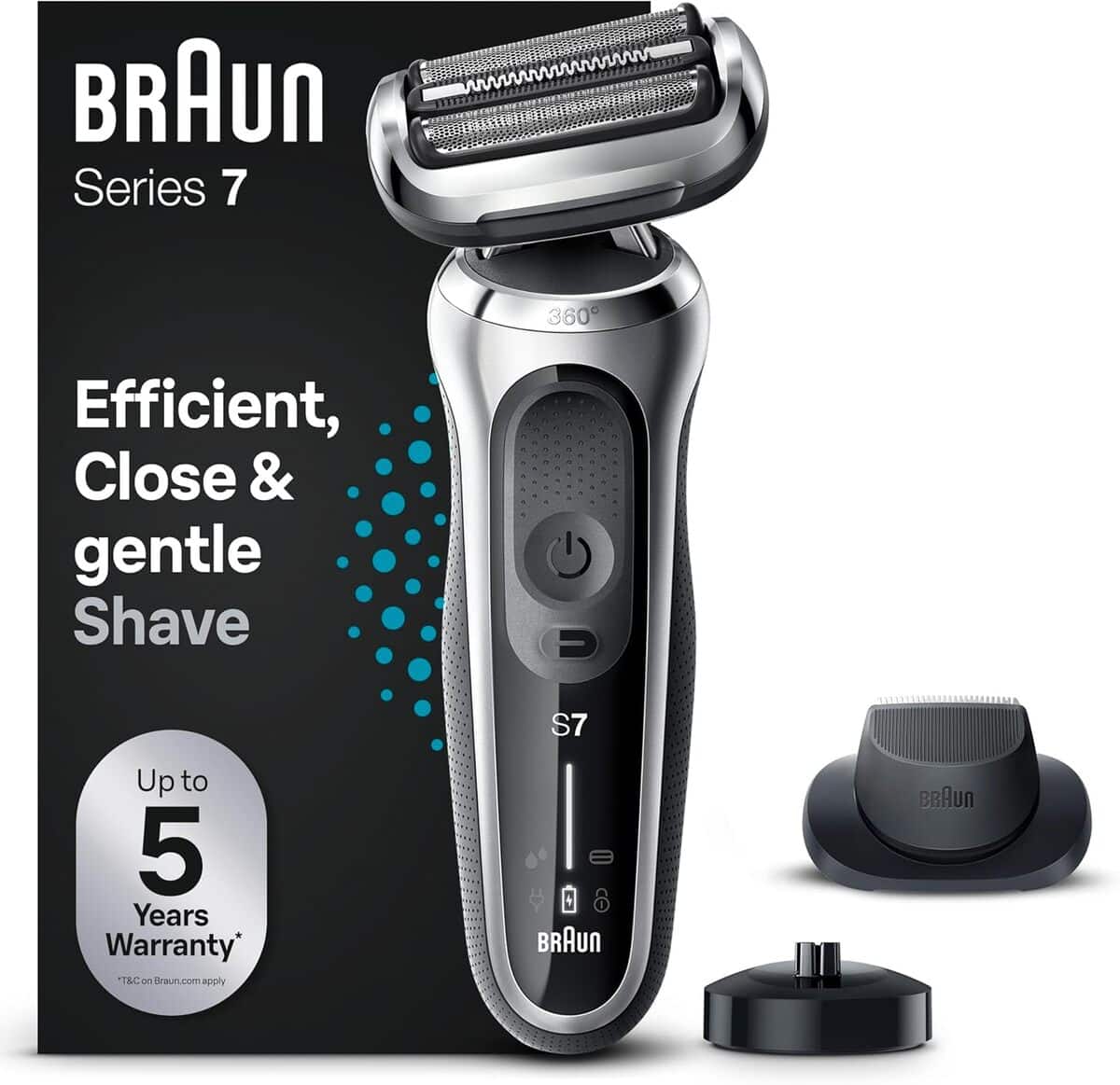 Test du rasoir Braun Series 7 71-S4200cs : précision et technologie Wet & Dry