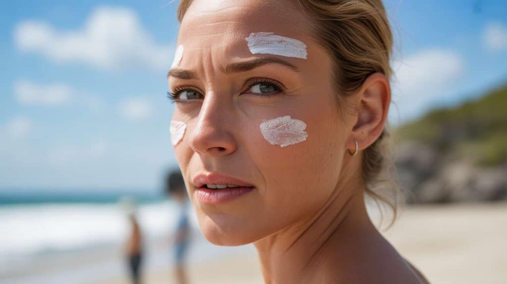 Taches blanches sur le visage après le soleil : le signe qui doit vous alerter.