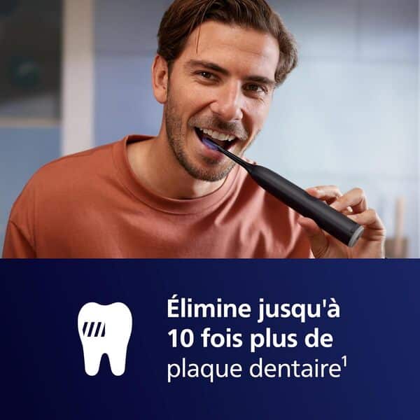 Philips Sonicare 7100 - Brosse à dents électrique sonique avec application, 4 modes de brossage et 3 niveaux d'intensité, Alerte de pression, EasyStart, Pack de 2, HX7429/03 [Nouvelle technologie]