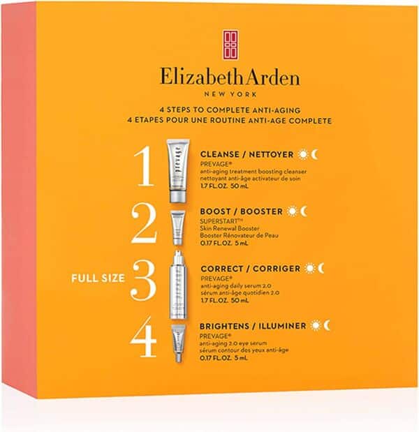 Elizabeth Arden Prevage® Coffret La Puissance Anti-Âge, Soin du visage anti-âge et antioxydant, cadeau femme