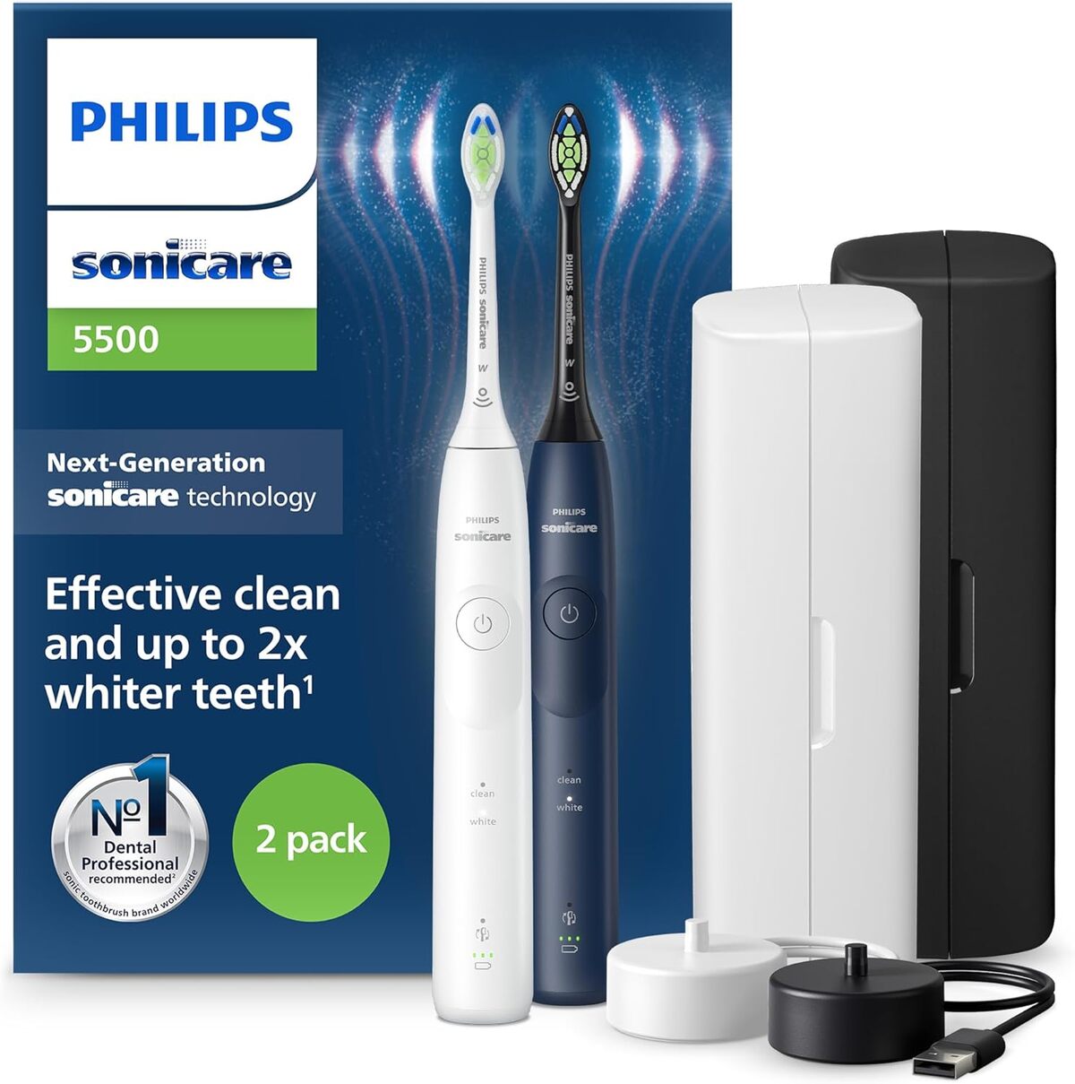 Test de la brosse à dents Philips Sonicare 5500 : efficacité sonique et technologie avancée