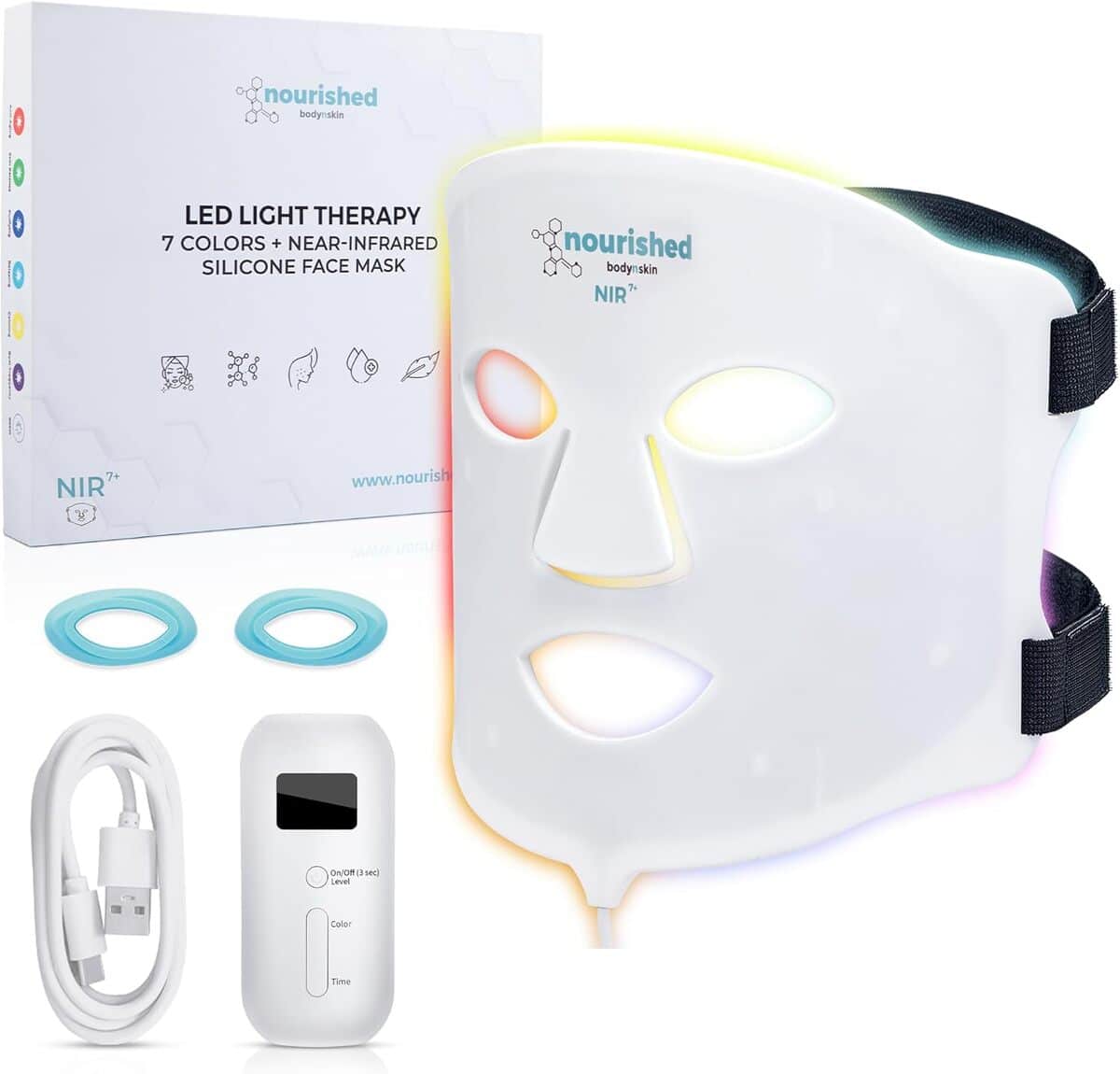 Test du Nourished Bodynskin masque LED 7 couleurs anti-âge