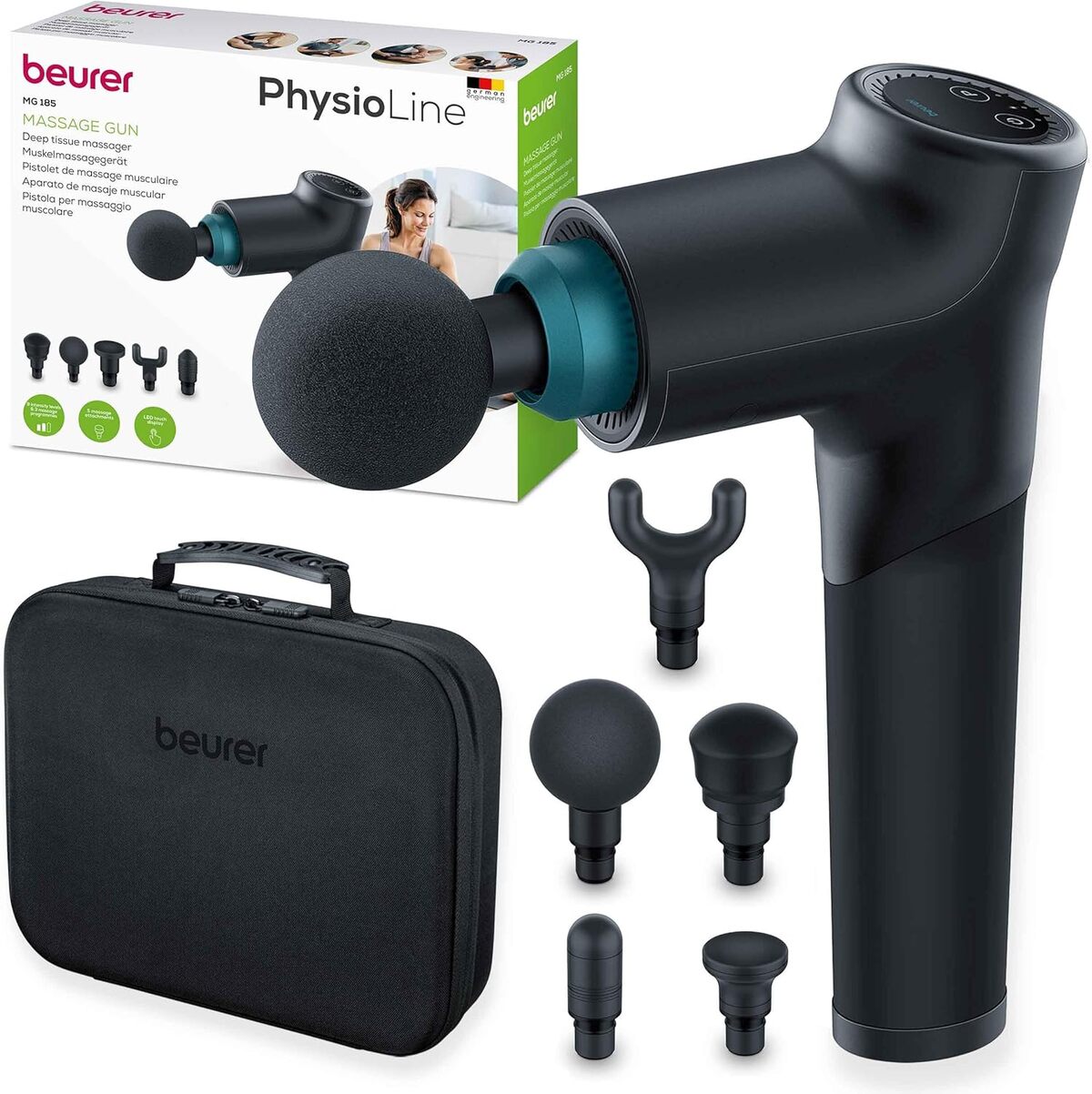 Test du pistolet de massage Beurer MG 185 : soulagement ultime avec 9 niveaux d'intensité