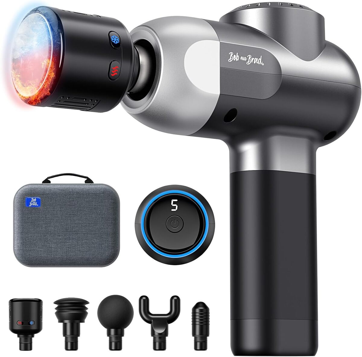 Test du pistolet de massage Bob and Brad C2 Pro avec thérapie chaud-froid