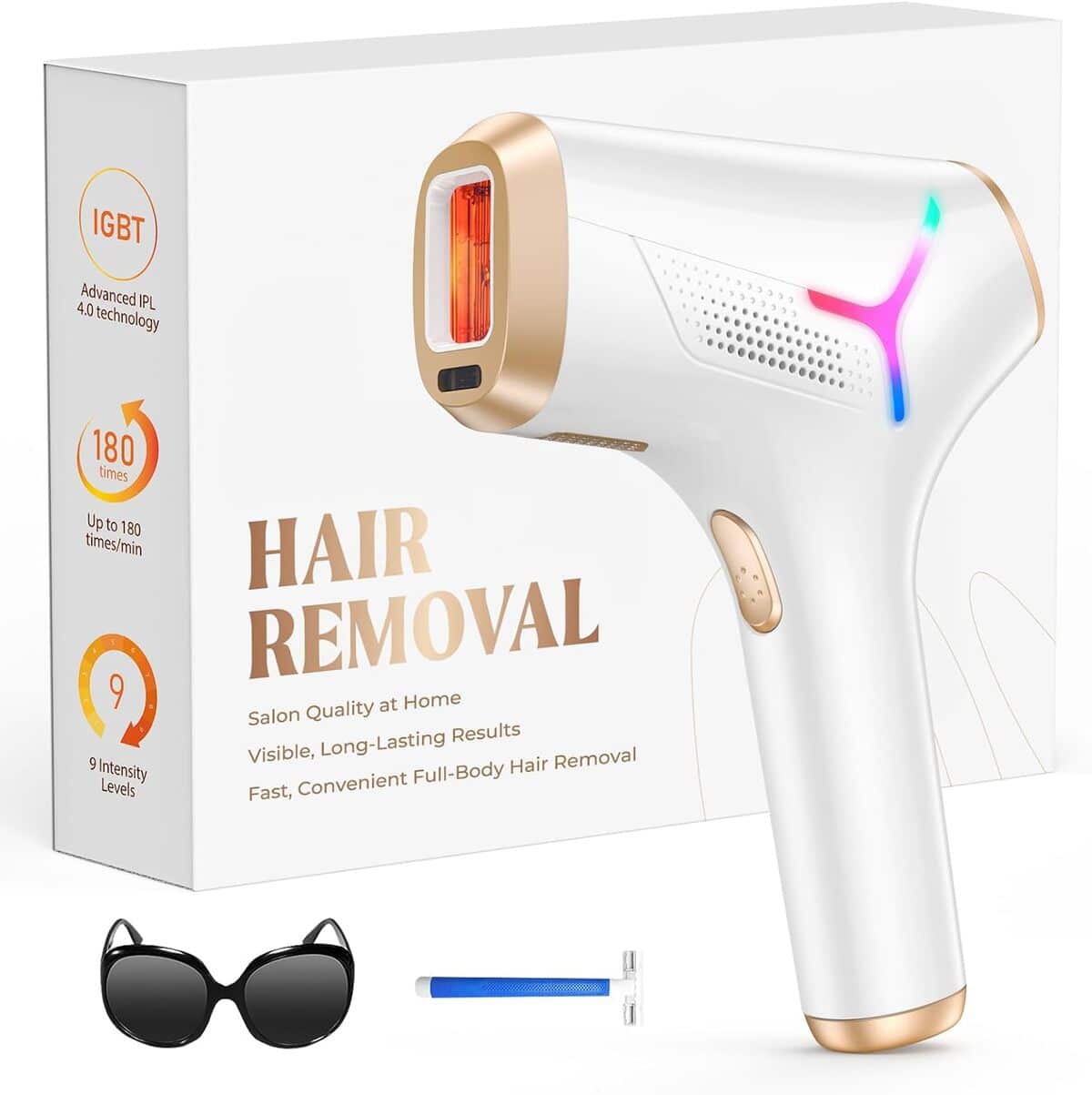 Test : epilateur Haarlosy IPL, lumière pulsée 3 en 1 pour une épilation sans douleur