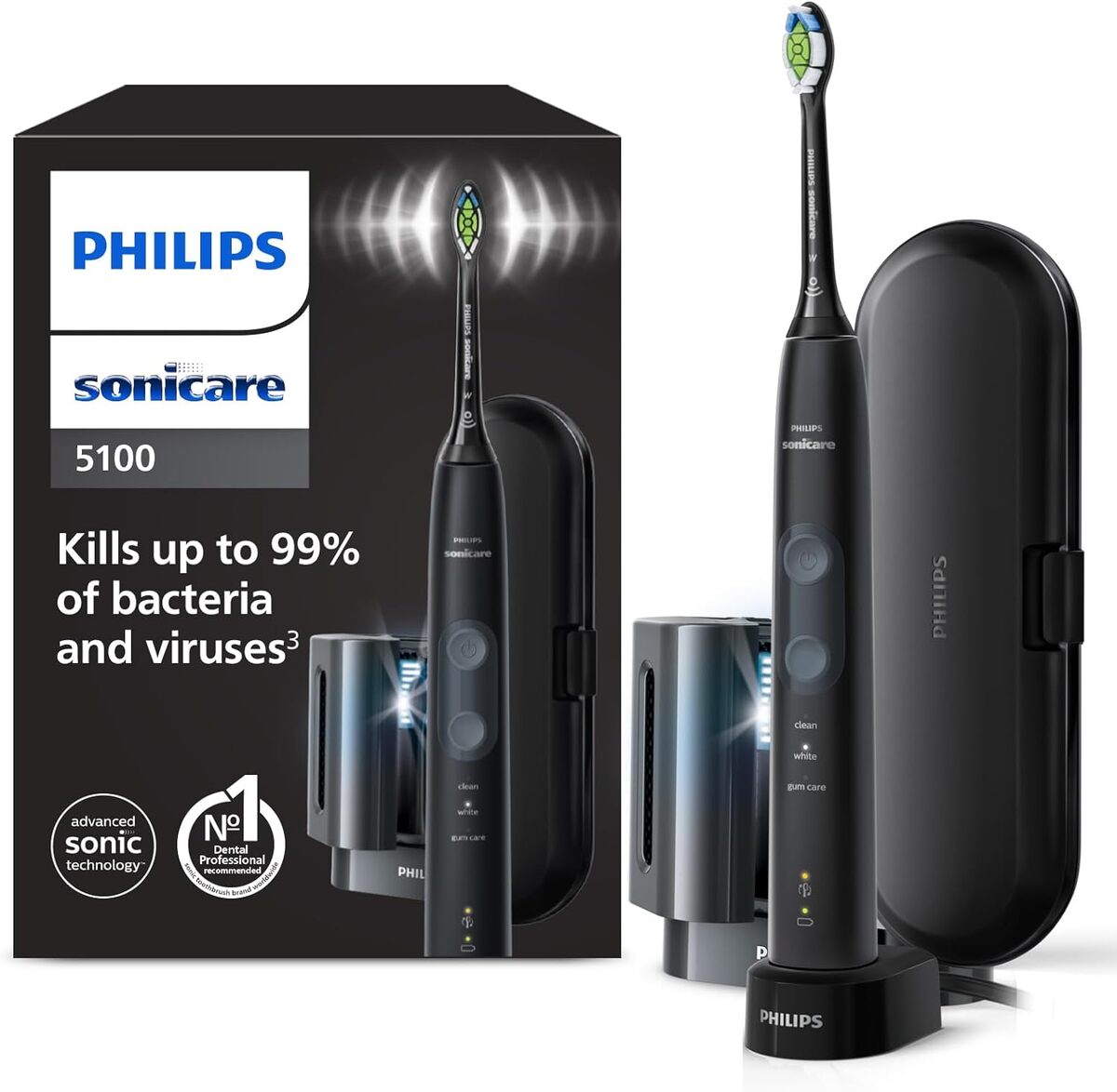 Test de la Philips Sonicare 5100 : brosse à dents électrique multi-mode