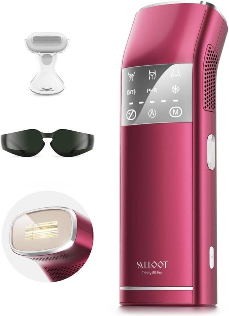 Test de l'épilateur burst rouge velours : lumière pulsée efficace