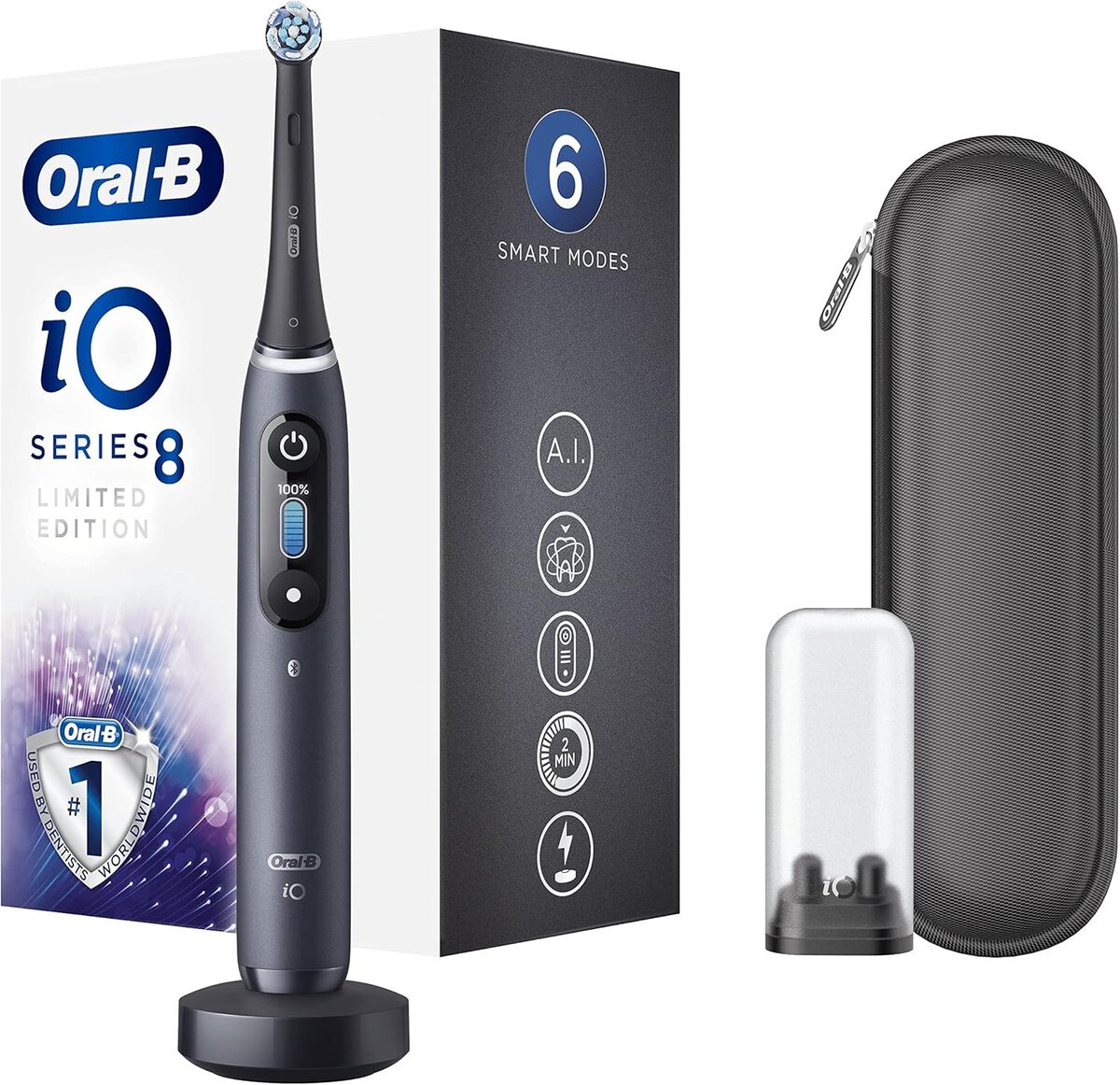 Test de la brosse à dents électrique Oral-B iO 8 édition limitée : technologie magnétique et design élégant