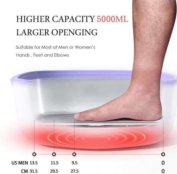 Machine à cire de paraffine pour le traitement des mains et des pieds – Chauffe-cire de paraffine de grande capacité de 5 000 ml avec recharges de 1,7 kg, kit hydratant pour les mains – Lot