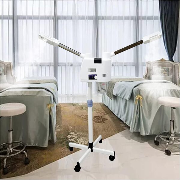 2 en 1 Vapozon Chaud et Froid Vapeur facial à l'ozone Professionnel Sauna Facial Nettoyage de Pores Facial Steamer pour Salon, Spa Machine de Beauté