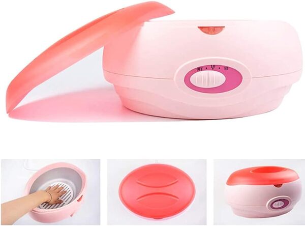 Chauffe paraffine Bain de paraffine Chauffage très rapide Chauffage de paraffine pour mains et pieds (orange-sole)