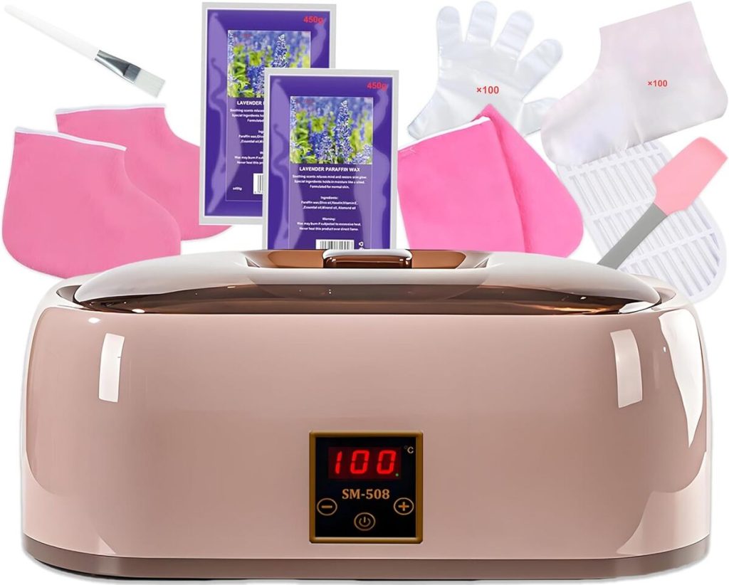 Test de la machine à cire de paraffine 4000 ml : soin des mains et pieds