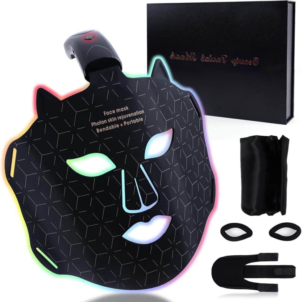 Test masque LED visage : luminothérapie anti-âge efficace