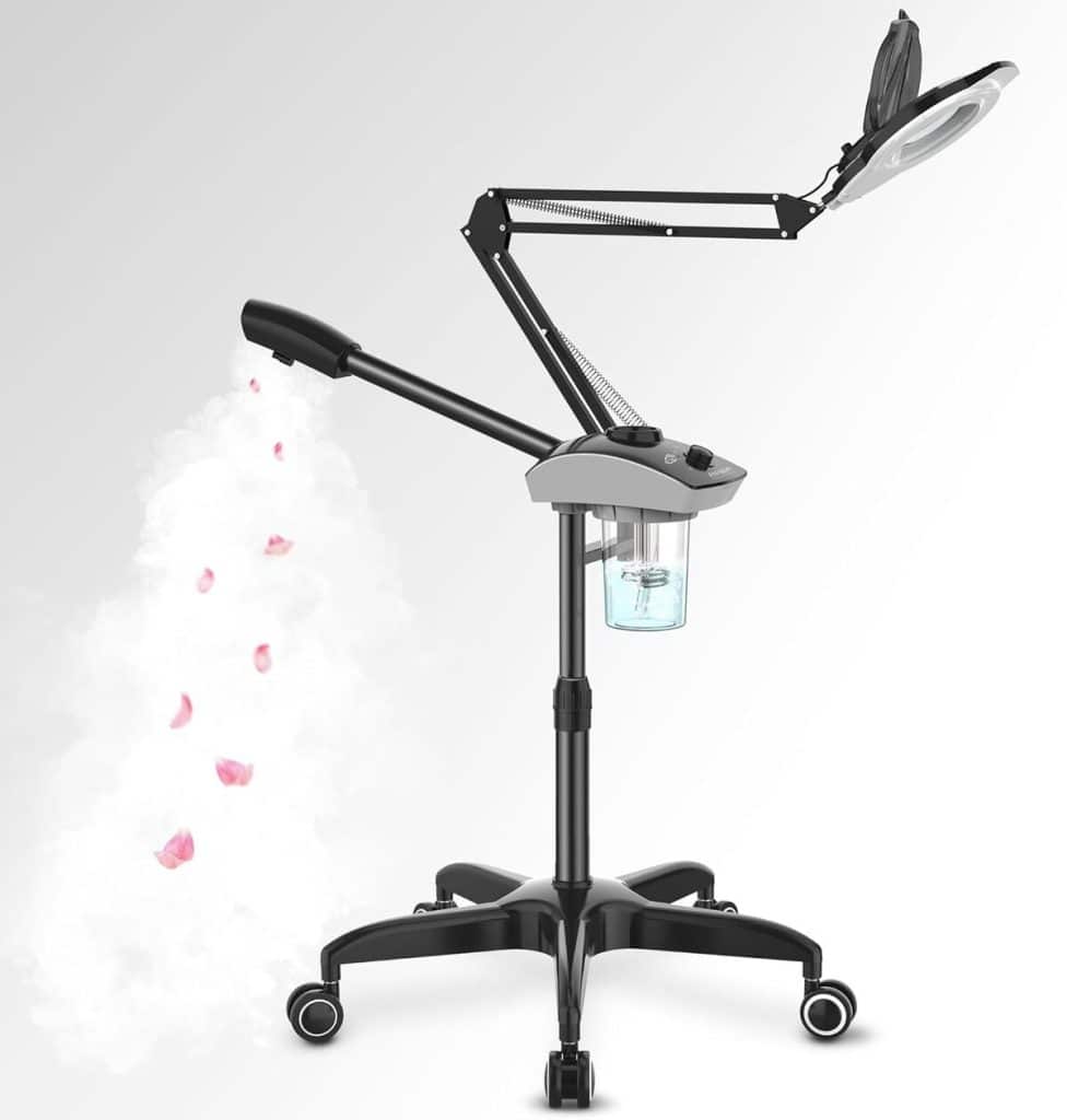 Test : vaporisateur facial TASALON 2 en 1 avec lampe 5X