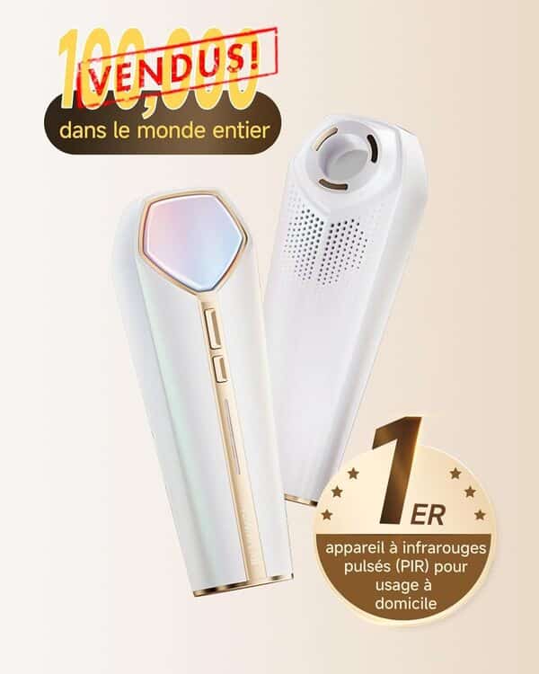 Lait de Lumière Appareil Massage Visage Infrarouge pulsé Appareil Anti Rides Visage Lifting Masseur Facial Atténuer les Taches et Anti-âge Pour les Peaux Sensibles