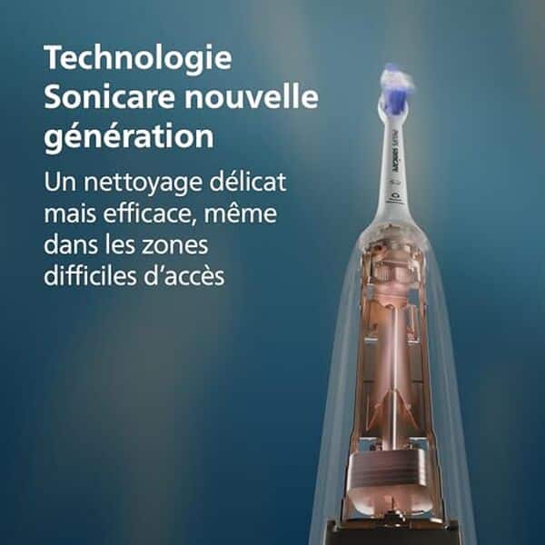 Découvrez notre test complet de la Philips Sonicare 6100 : brosse à dents électrique intuitive avec une technologie avancée pour une hygiène bucco-dentaire optimisée.